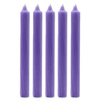 Solid Colour Dinner Candles - Rustic Lilac - Pack of 5