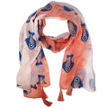 Nomad Sari Aqua Fish Scarf – Coral (180x50cm)