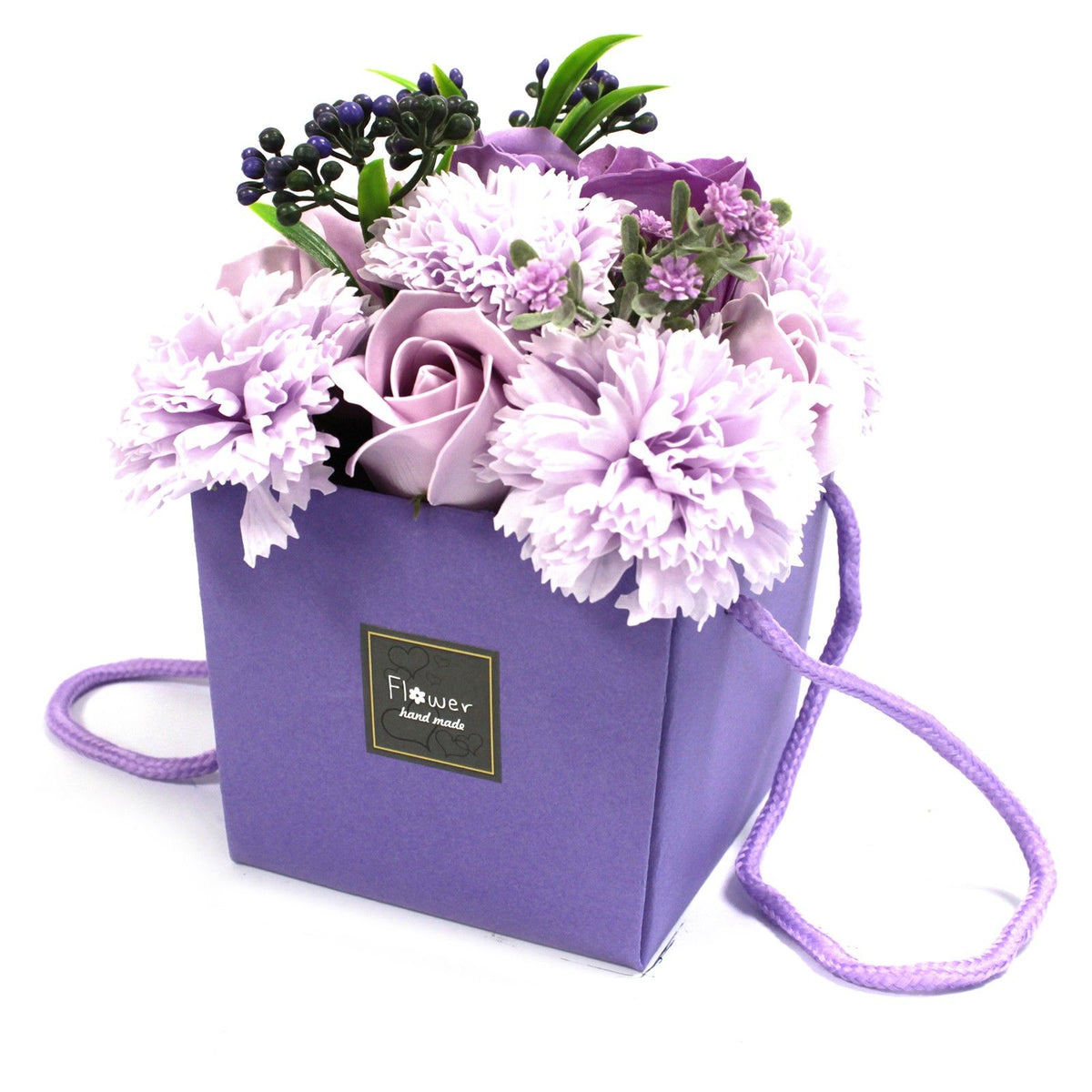 Soap Flower Bouquet - Lavender Rose & Carnation - Soaps | Hearth & Amble
