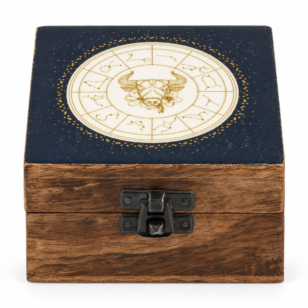 Small Enamelled Box -  Taurus