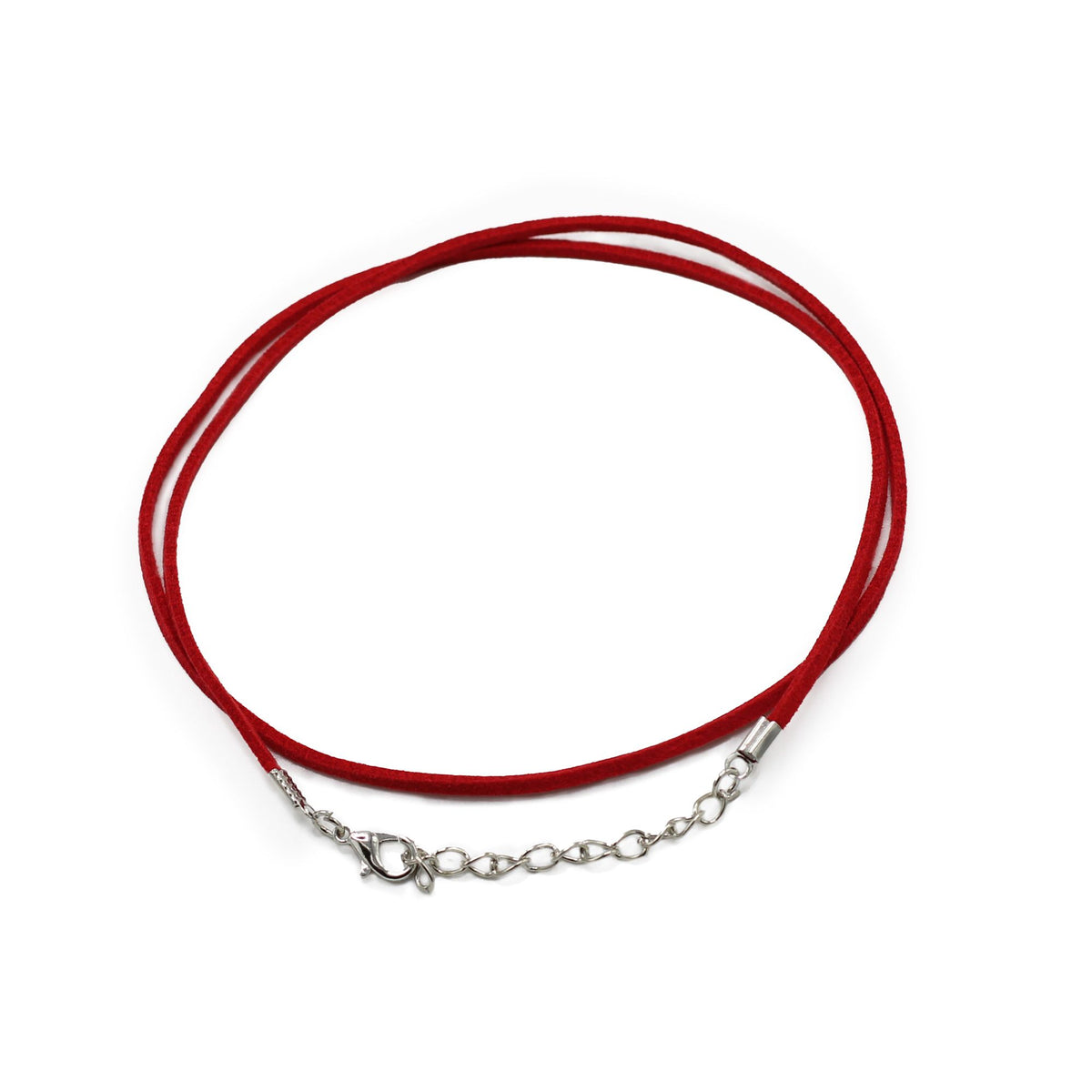 Faux Leather Pendant Cord - 2.5mm x 55cm - Red A056 - Pendant Cords | Hearth & Amble
