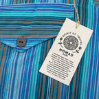 Nomad Sari Grandad Shirt - Turquoise - Medium