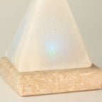 Quality USB Pyramid WHITE Salt Lamp - 9 cm (multi)