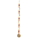 Indian Chimes - Brass Flower of Life with Rudraksha Beads String Bells