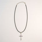 Indian Devotional Pendant - Silver Plated (45cm Cord)- Ankh Symbol of Eternal Life
