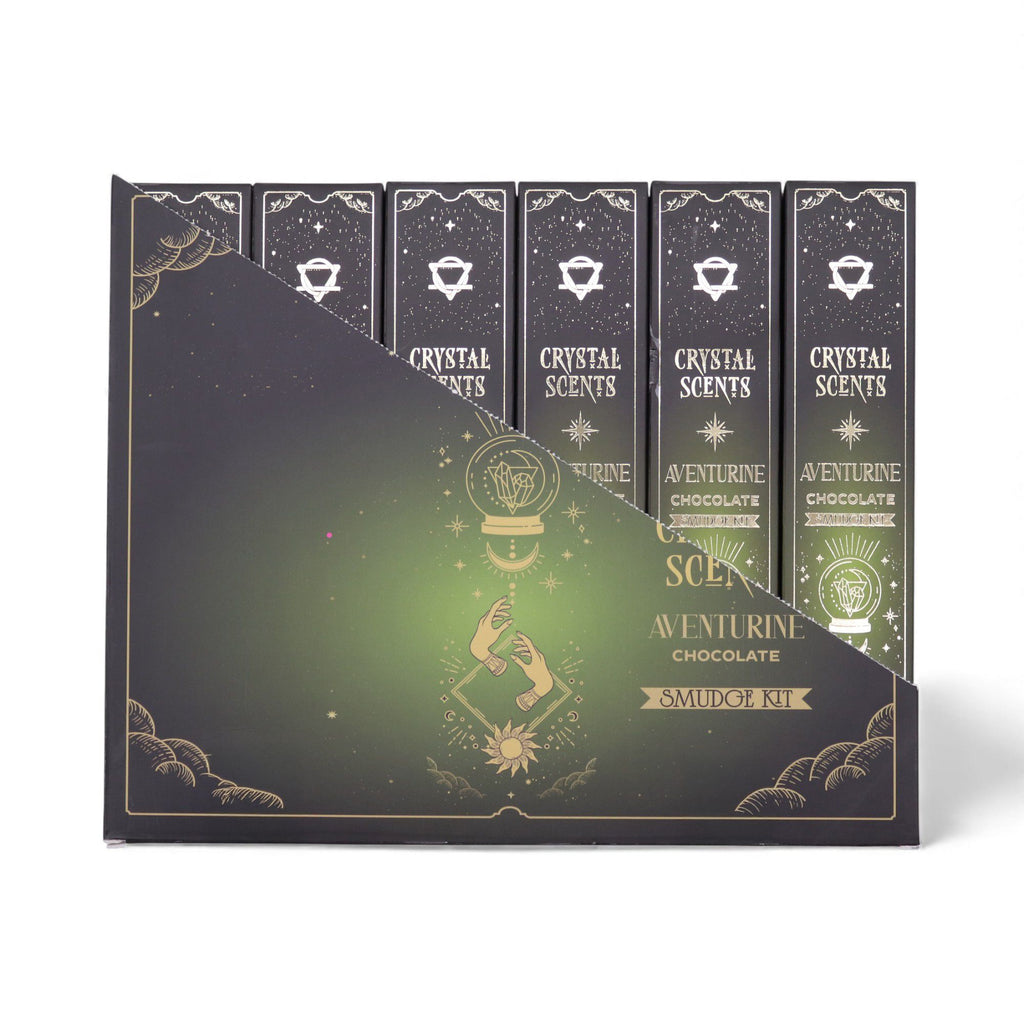 Aventurine Crystal Scents Smudge Incense - Chocolate