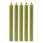 Solid Colour Dinner Candle Set - Pack of 21 - Rustic Olive