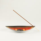 Enamel Incense Bowl - Aluminum - Pagan Triquetra