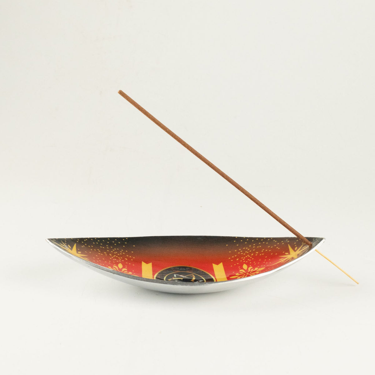 Enamel Incense Bowl - Aluminum - Pagan Triquetra