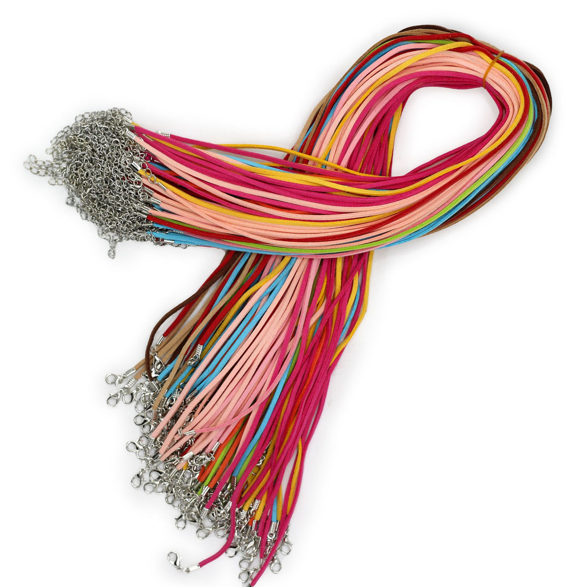 Faux Leather Pendant Cord - 2.5mm x 55cm - Assorted (10 colours) - Pendant Cords | Hearth & Amble
