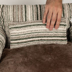PAW Bed â€“ Medium Sofa â€“ Brown Stripes â€“ 60 Ã— 60 Ã— 28cm