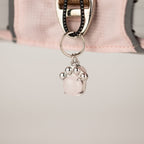 PAW - XS (2-4Kg) Dog Step-in Guardian Harness with Reflective Mesh - Soft Pink - Rose Quartz Charm