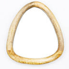 Set of 3 Pebble Shaped Mirrors - Light Wood Finish