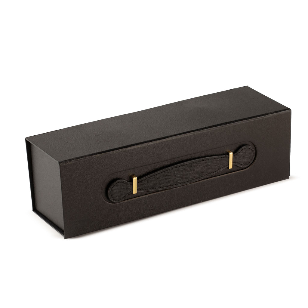 Flat Pack Gift Box - Wine Box Shape  (33.5x10x10.5cm) - Black