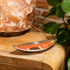 Enamel Incense Bowl - Aluminum - Pagan Triquetra