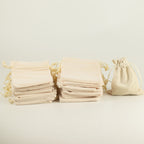 Quality Velvet Pouch - Ivory 10x12cm
