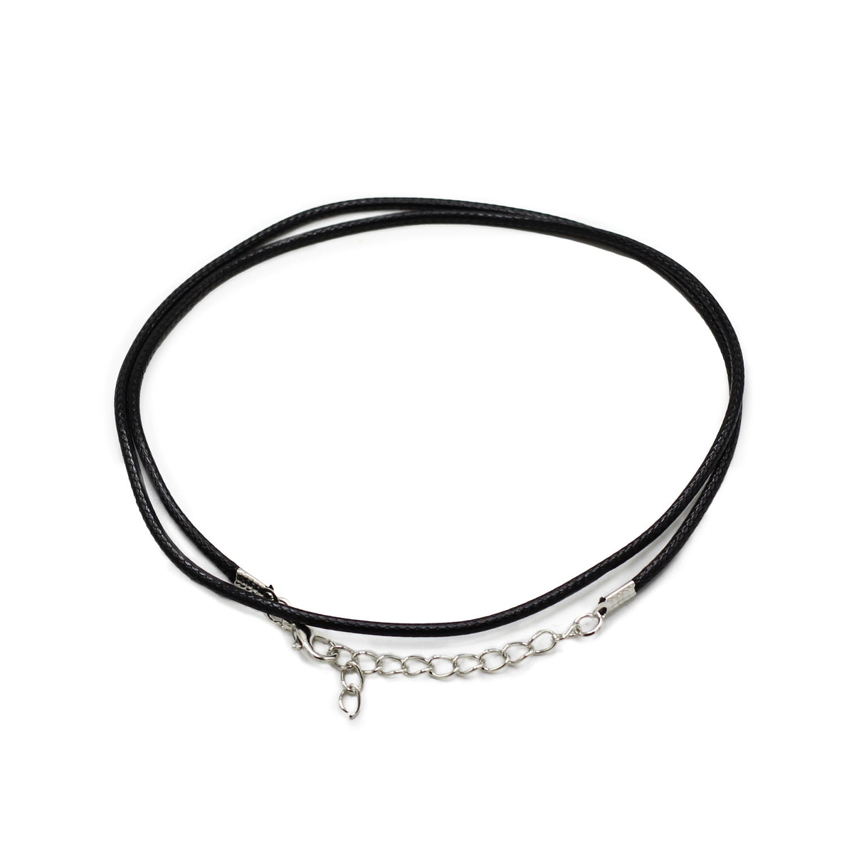 Waxed Pendant Cord - 2mm x 55cm - Black 101 - Pendant Cords | Hearth & Amble