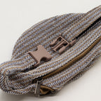Cotton Hemp Style Belt (or Fanny) Bag - Blue
