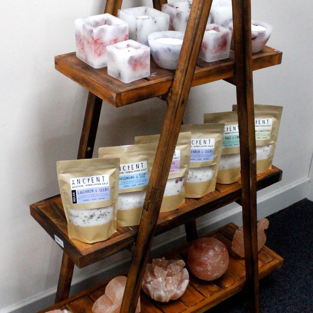 Folding Wooden A-Frame Shelf â€“ Brown