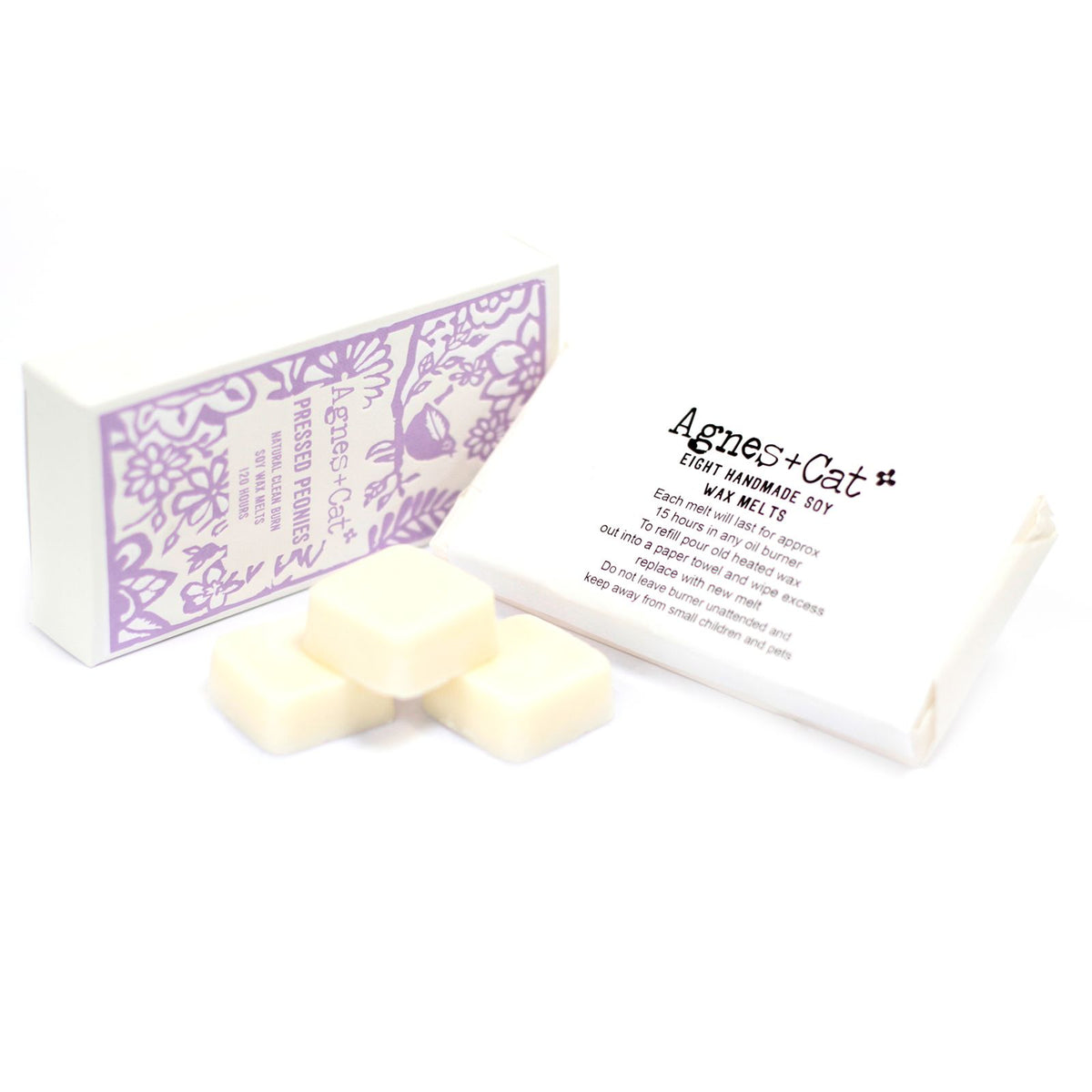 Agnes + Cat Box of 8 Wax Melts - Pressed Peonies - product image 2