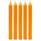 Solid Colour Dinner Candle Set - Pack of 21 - Rustic Mango