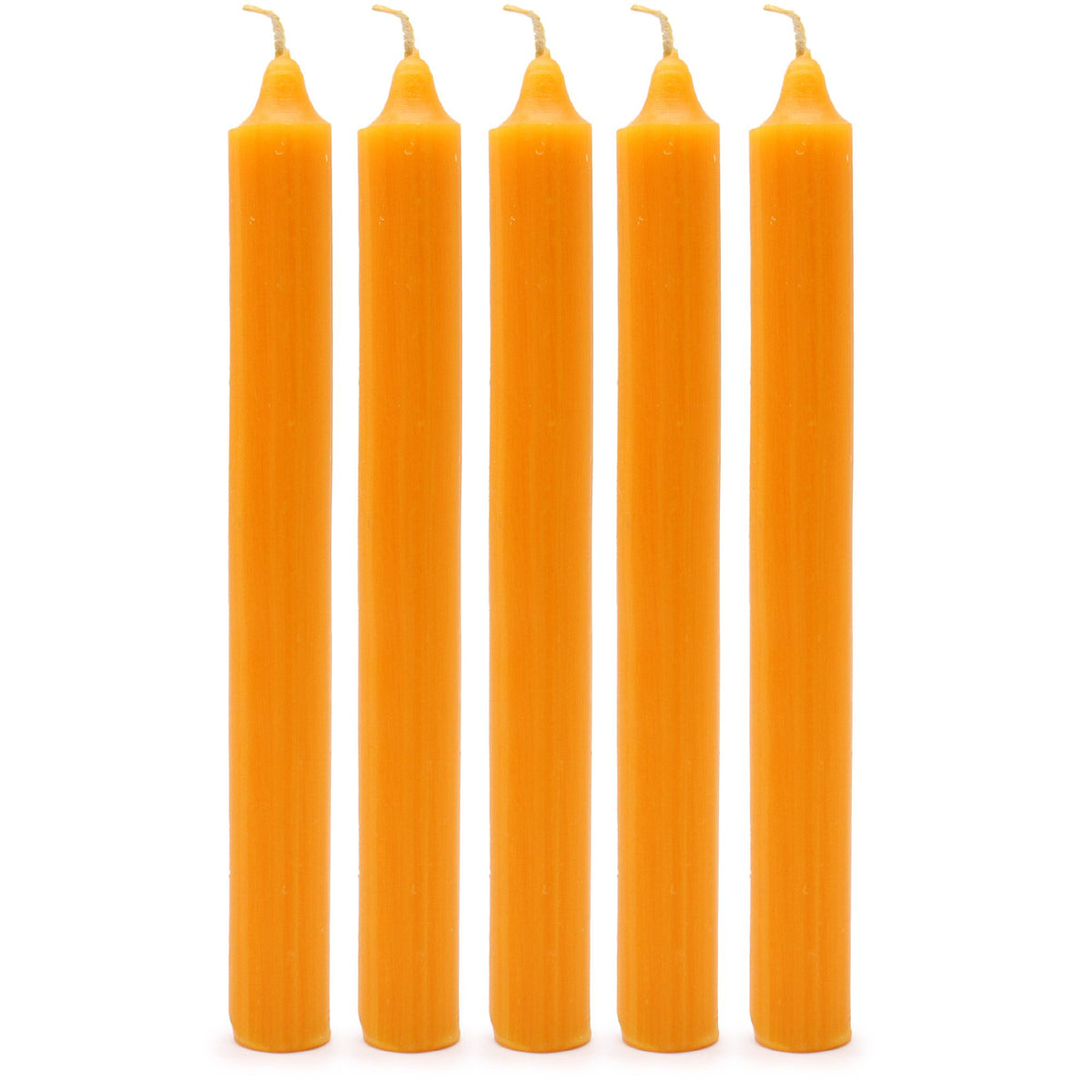 Solid Colour Dinner Candle Set - Pack of 21 - Rustic Mango
