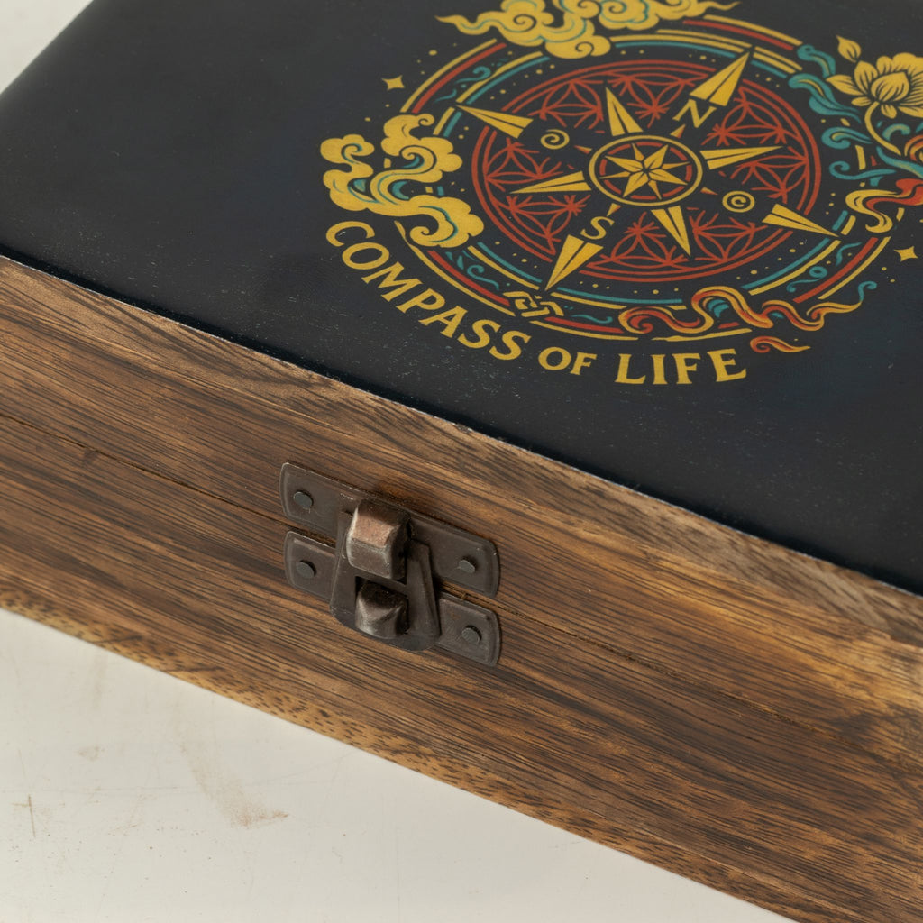 Medium Enamelled Box  - Compass of Life