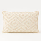 Classic Cushion Cover - Neutral Geo Creme - 30x50cm - Lumber Style