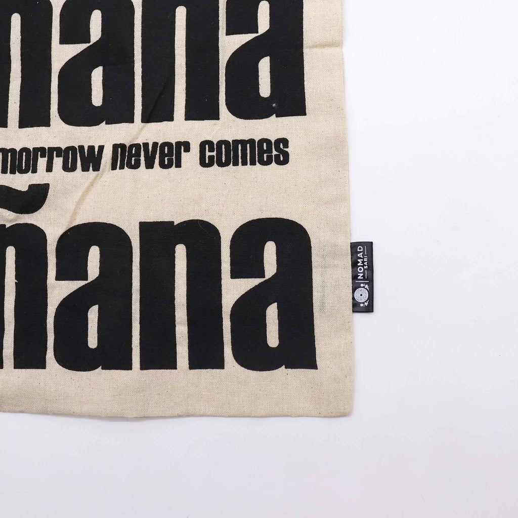 Iconic Basic Tote Bag - Mañana Mañana - Natural 4oz