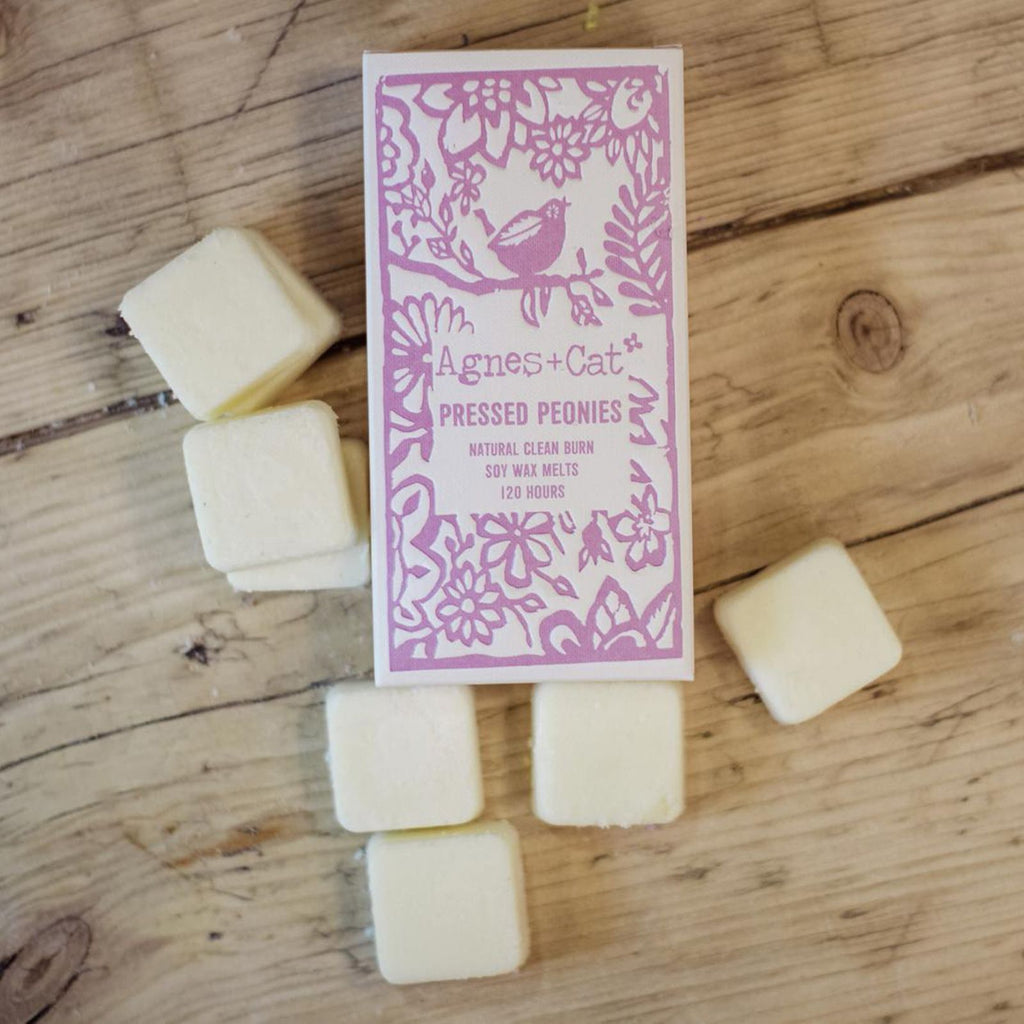 Agnes + Cat Box of 8 Wax Melts - Pressed Peonies - product image 3