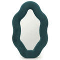 Soft Squiggly Mirror – Oval Pebble – Royal Teal (20.5x32.5x2.3cm)