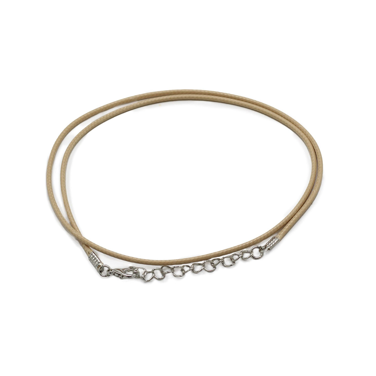 Waxed Pendant Cord - 2mm x 55cm - Tan 117 - Pendant Cords | Hearth & Amble