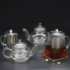 Glass Infuser Teapot - Gift Boxed - Round Pearl - 800ml